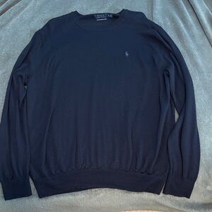 Polo by Ralph Lauren Men's Dark Blue Crewneck Sweater